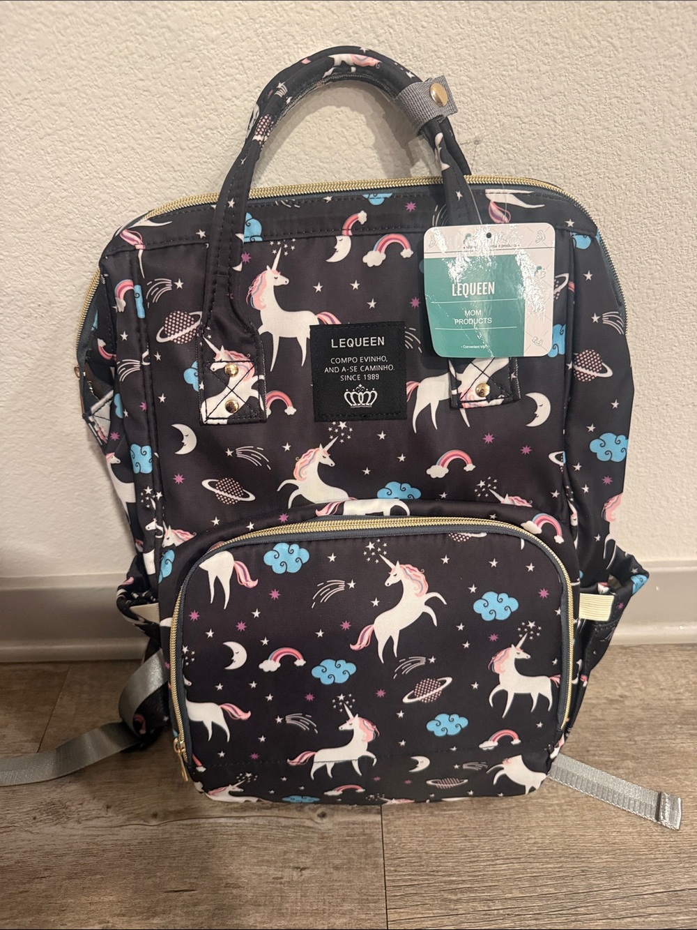 LeQueen Unicorn Diaper Bag, Unicorn Backpack
